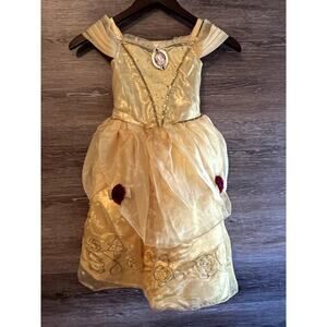 Belle Girl Halloween Costume size 4 Sleeping Beauty Disney Store
